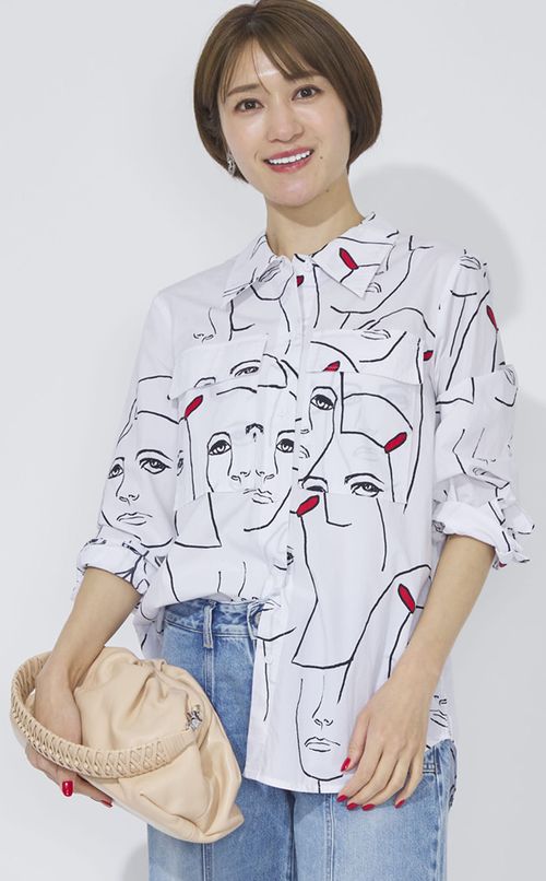 ラムレザーワンショルダーがま口バッグ