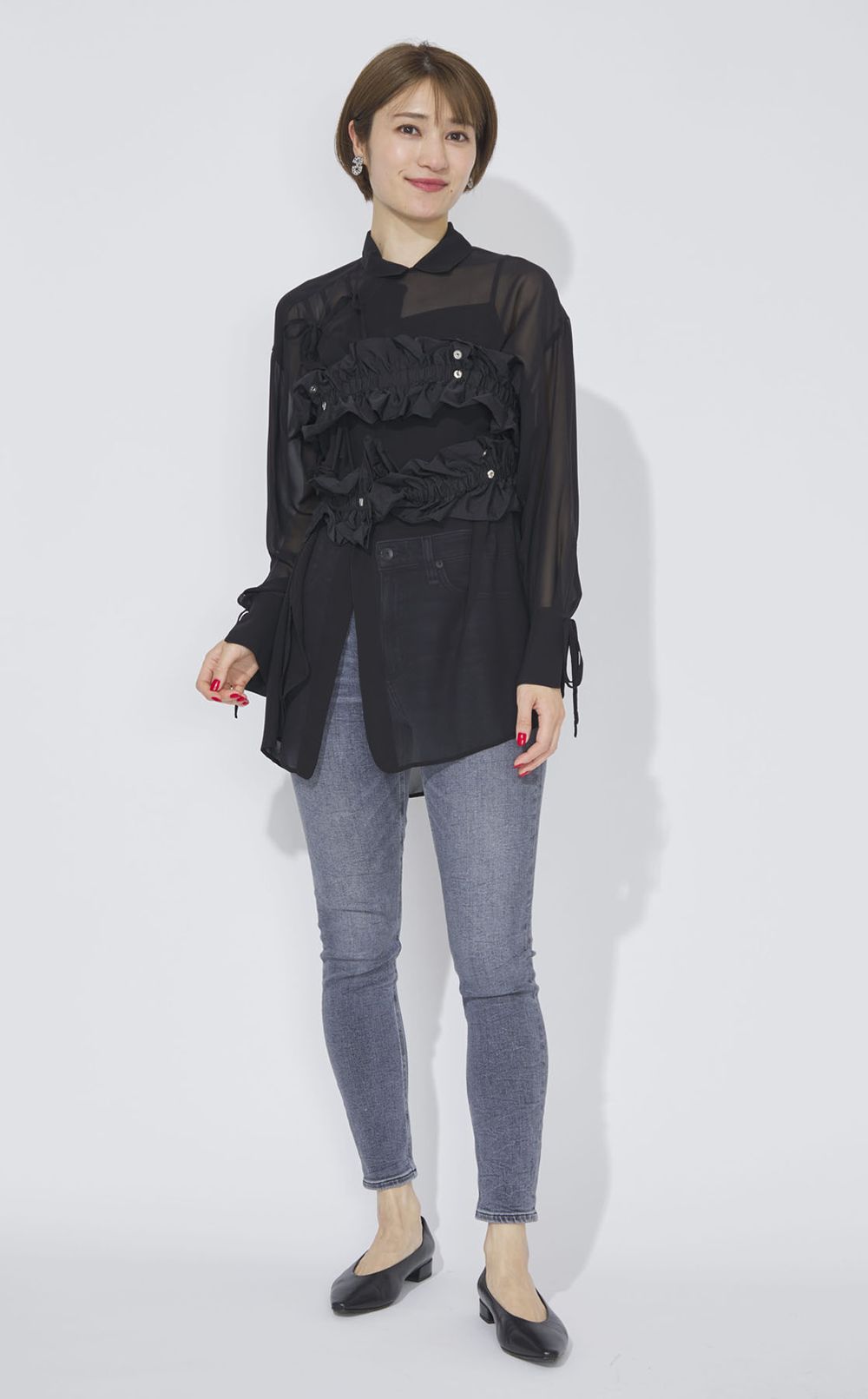 リボンチャイナブラウス