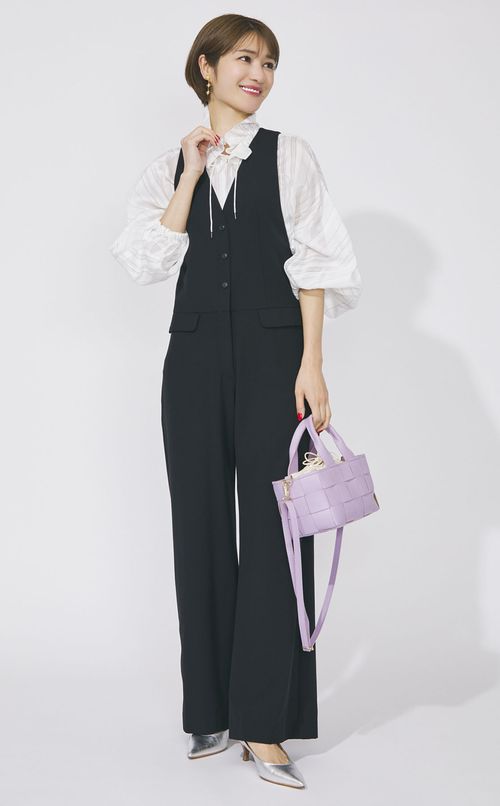 ストライププルオーバーブラウス