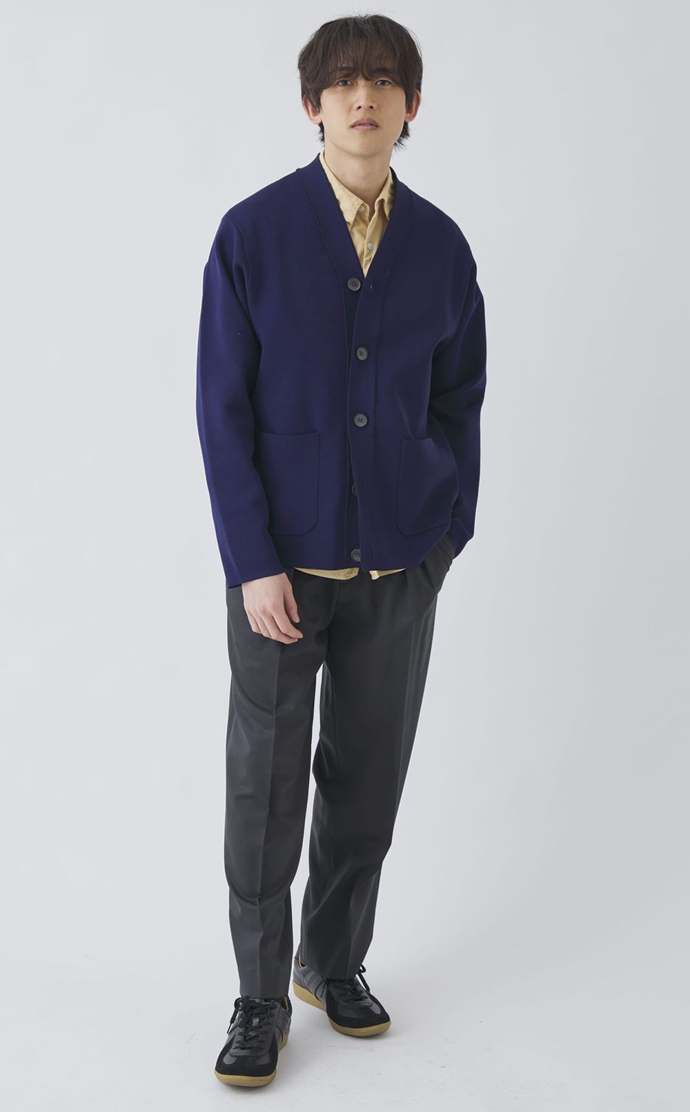 ウールツイルタックパンツ