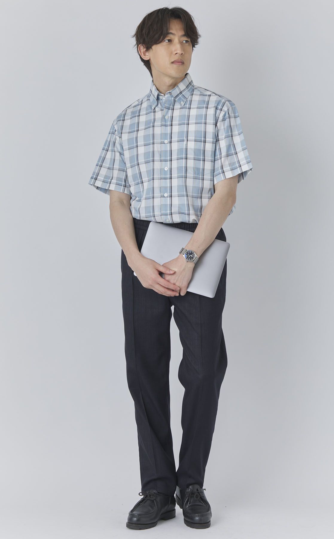 TOMORROWLAND｜ウールデニムシャンブレーイージーパンツ