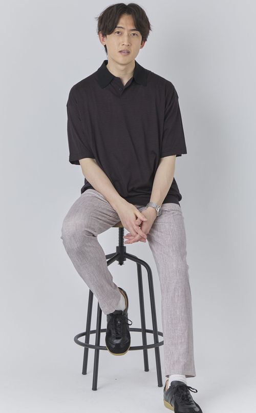 ヘリンボーンジョグパンツ