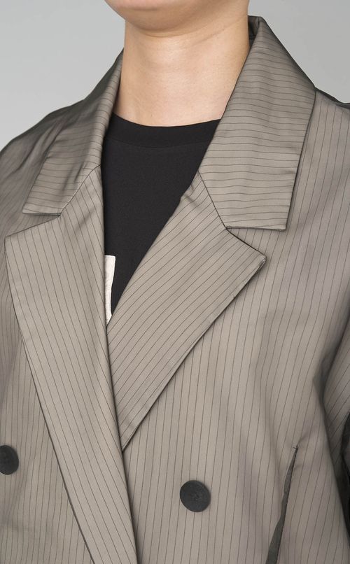 シースルーレイヤードジャケット