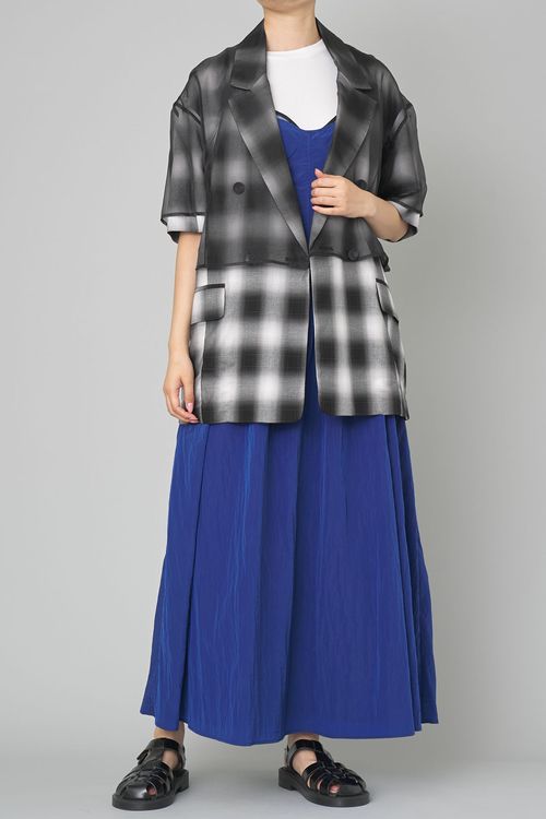 シースルーレイヤードジャケット