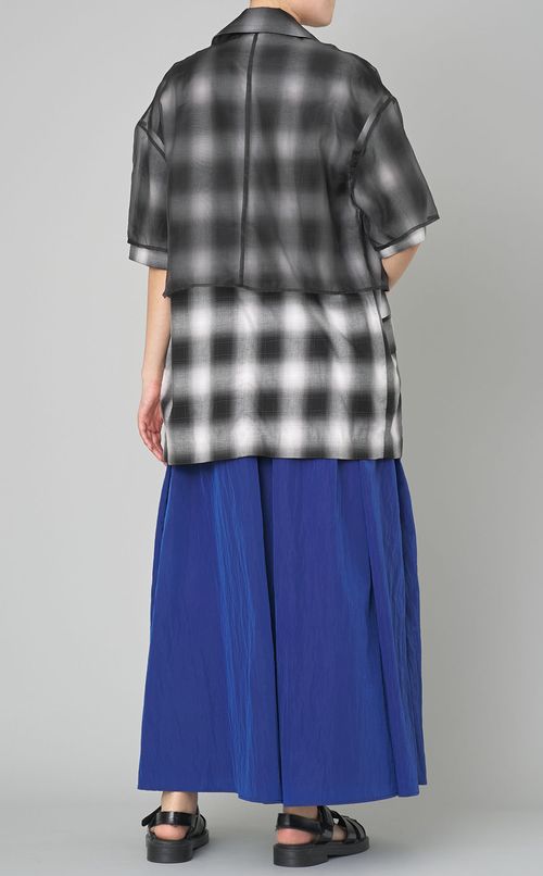 シースルーレイヤードジャケット