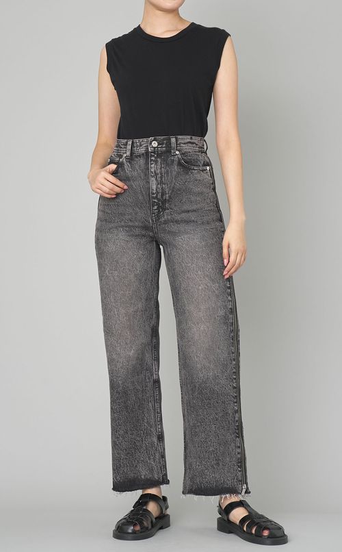 サイドロングジップデニム