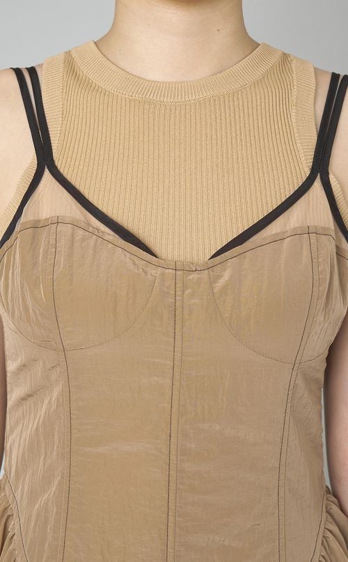 コルセットキャミソールワンピース