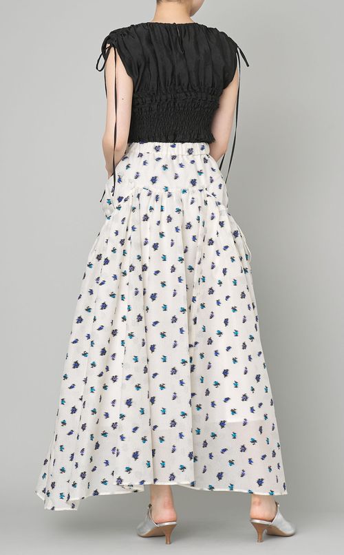 フラワージャガードボリュームスカート