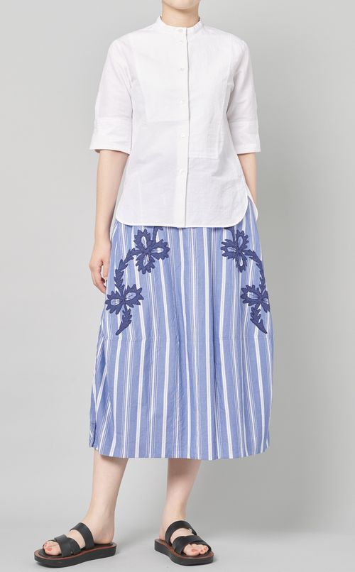 ストライプエンブロイダリースカート
