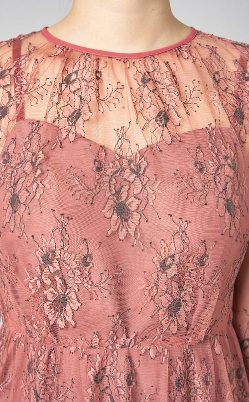 オールレースドレス