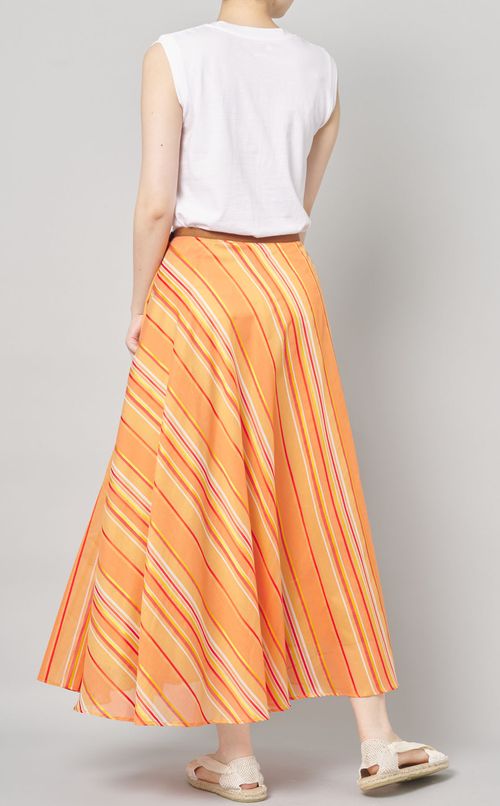 マルチストライプスカート