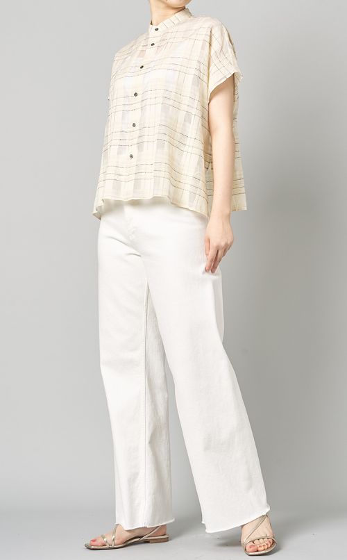 チェックワイドボックスシャツ