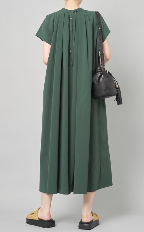 VICKIレザーバケットショルダーバッグ