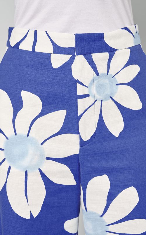 フラワープリントワイドパンツ