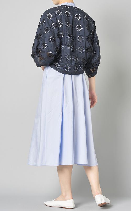 エンブロイダリーレースブルゾン