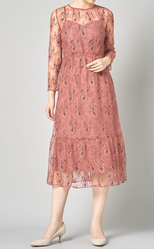 オールレースドレス