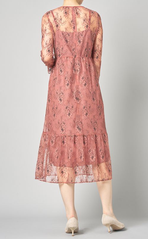 オールレースドレス