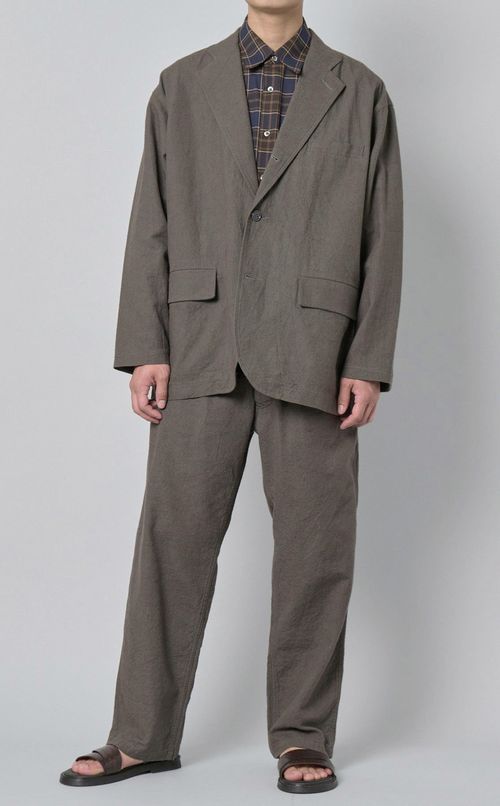 コットンリネンタックパンツ