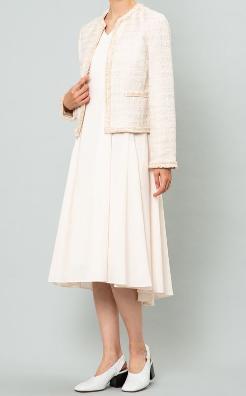 リネンライクフレアワンピース