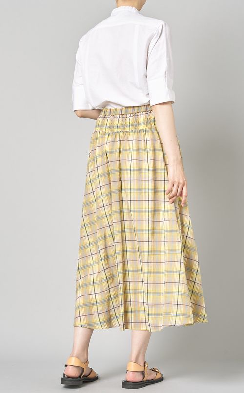 シアーギャザーロングスカート