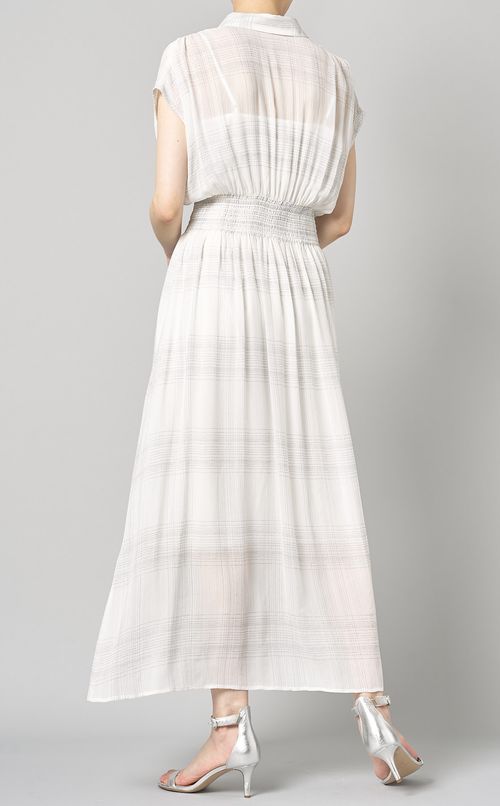 チェックジャガードワンピース