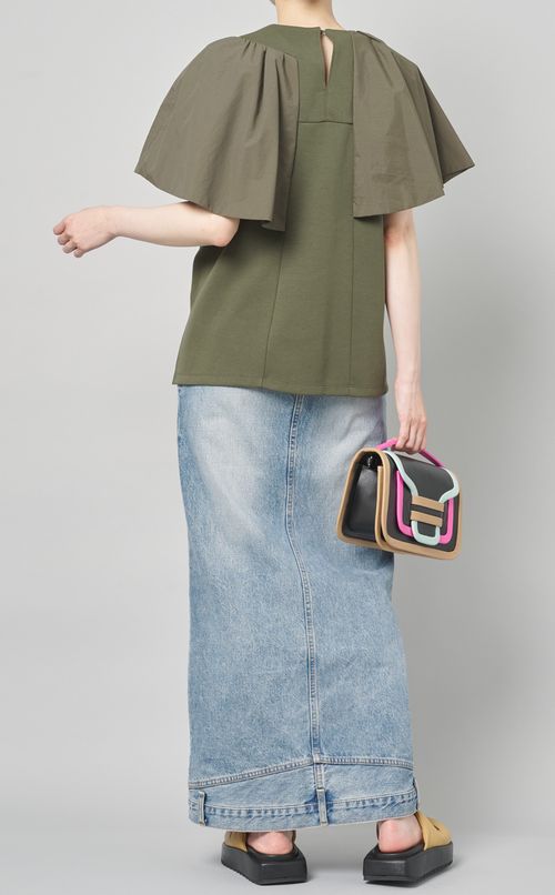 フレアスリーブカットソー