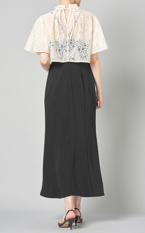 レースベルト付キャミソールドレス