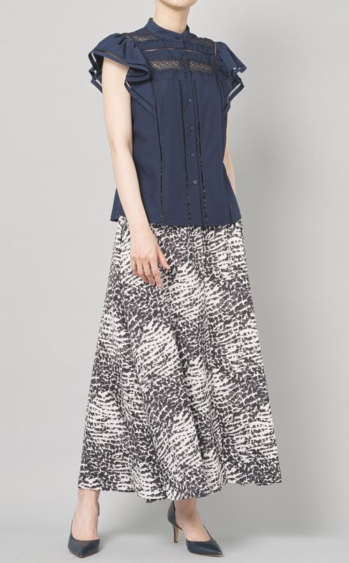 レースコンビブラウス