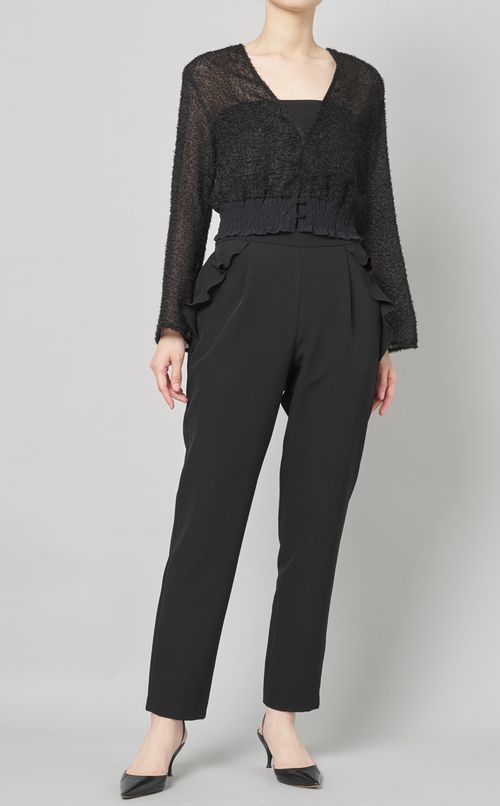 ウエストシャーリングカーディガン