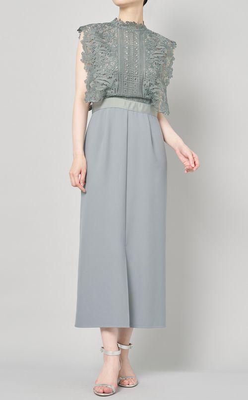 ケミカルレースコンビワンピース