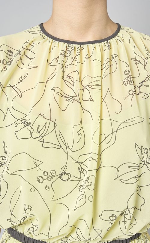 フラワープリントワンピース