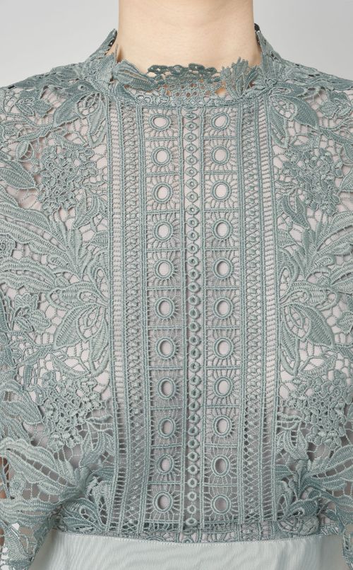 ケミカルレースコンビワンピース