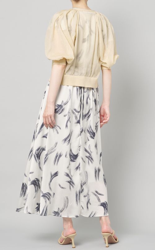 バルーンスリーブカーディガン