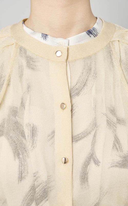 バルーンスリーブカーディガン