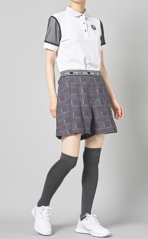 【手洗い可】チェックプリーツキュロット