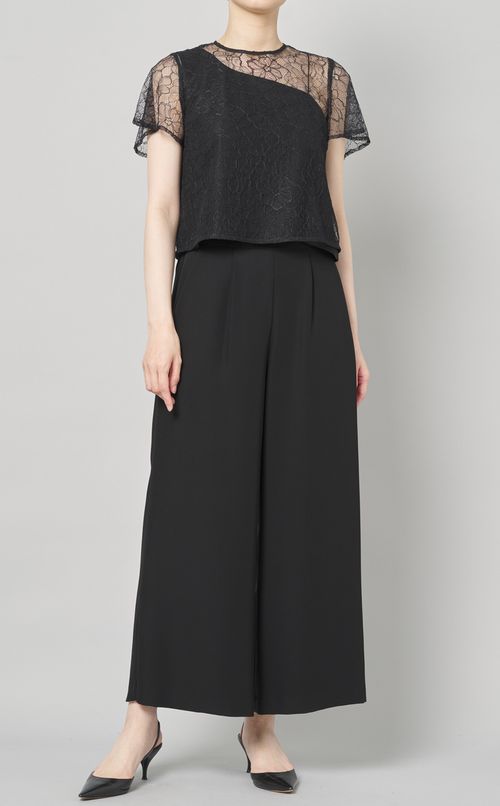 2wayアシンメトリーパンツドレス