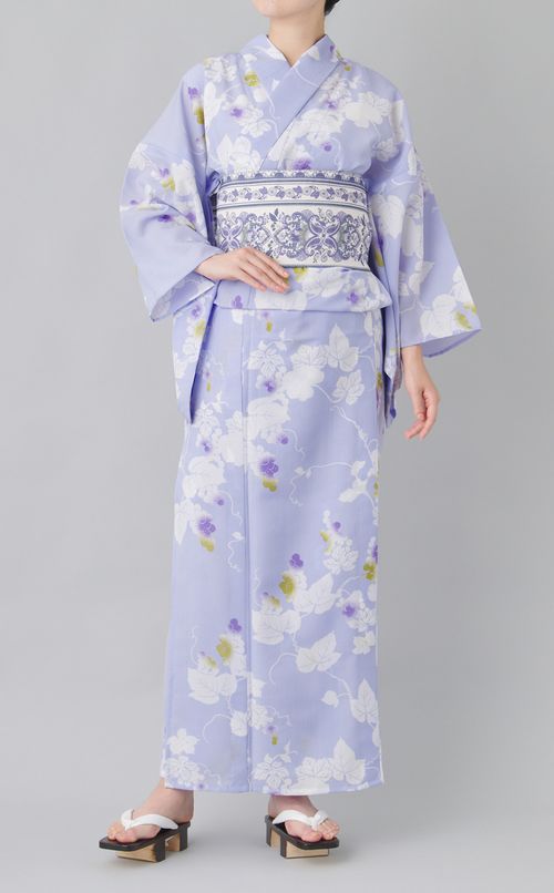 浴衣葡萄柄