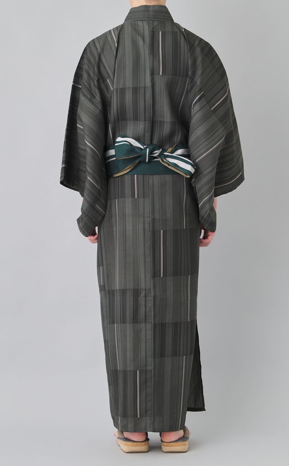 メンズ浴衣 変わり格子