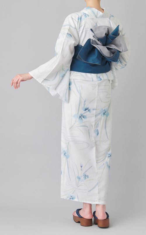 浴衣あやめ柄