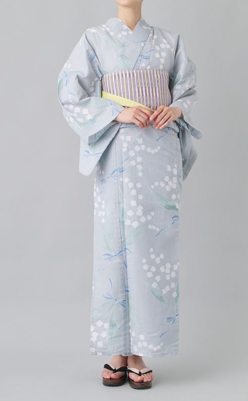 浴衣すずらんストライプ