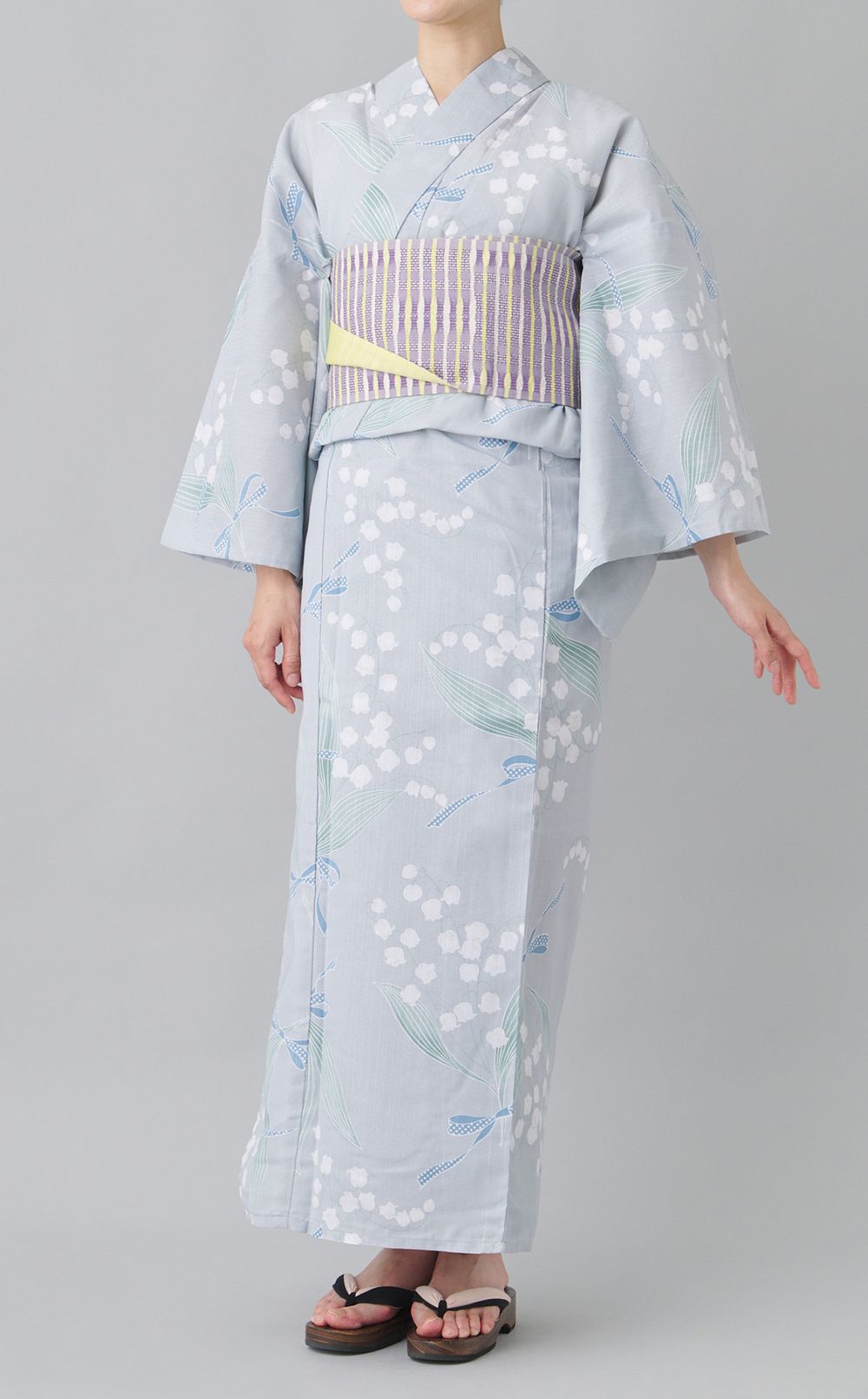 浴衣すずらんストライプ