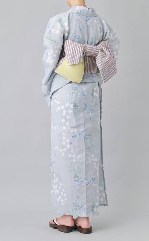 浴衣すずらんストライプ