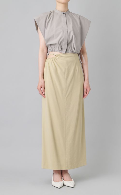 ウエストギャザーホールスカート