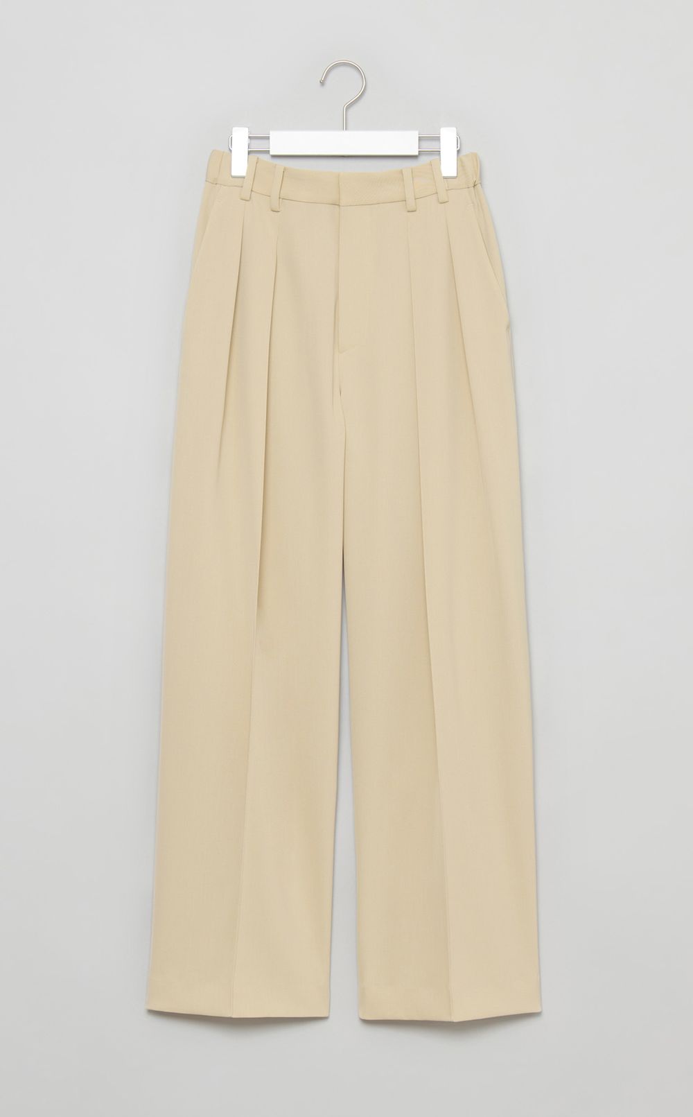 2タックツイルテーパードパンツ