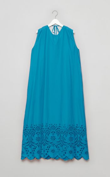 コットンレースノースリーブワンピース