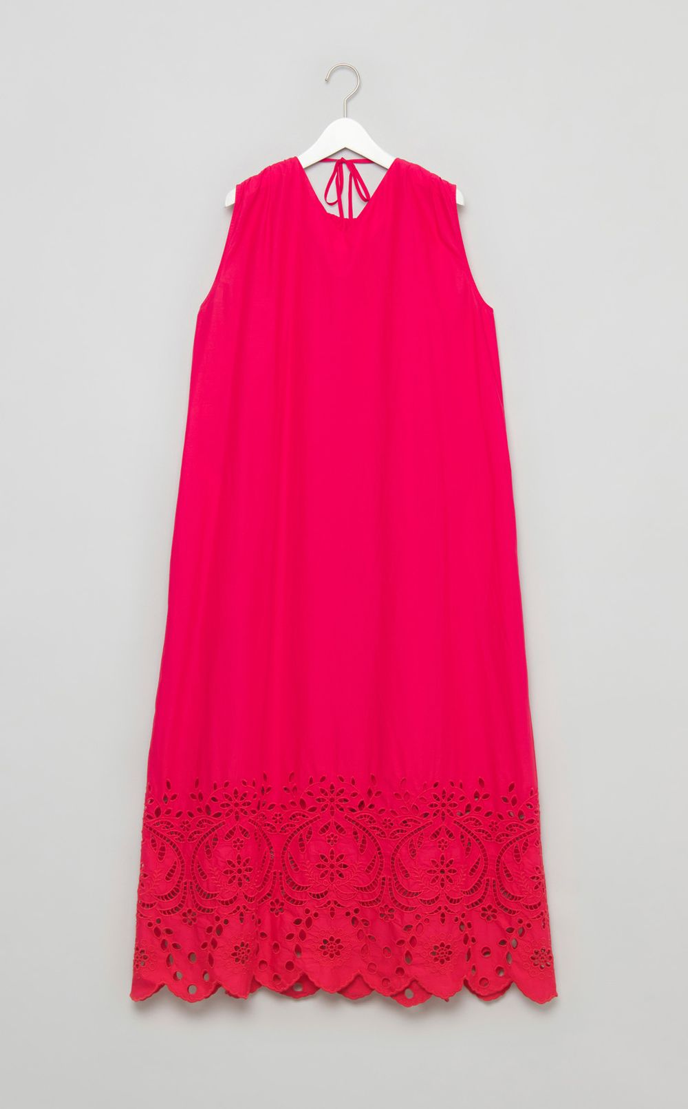 コットンレースノースリーブワンピース