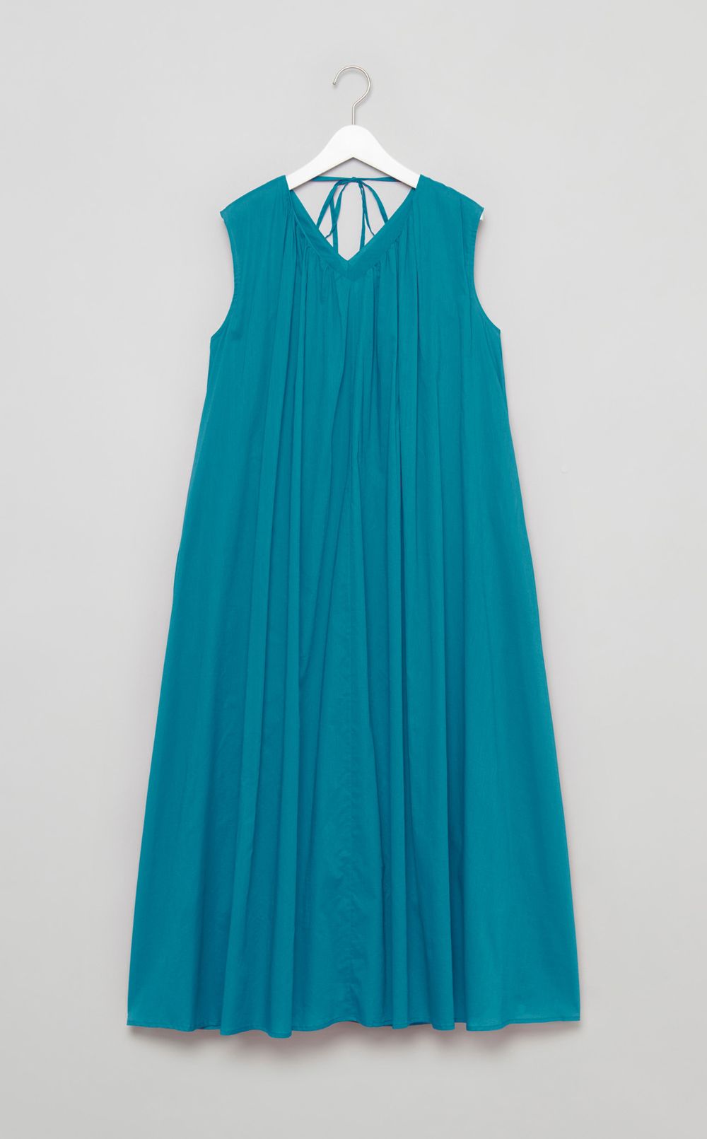 Vネックシアーローンワンピース