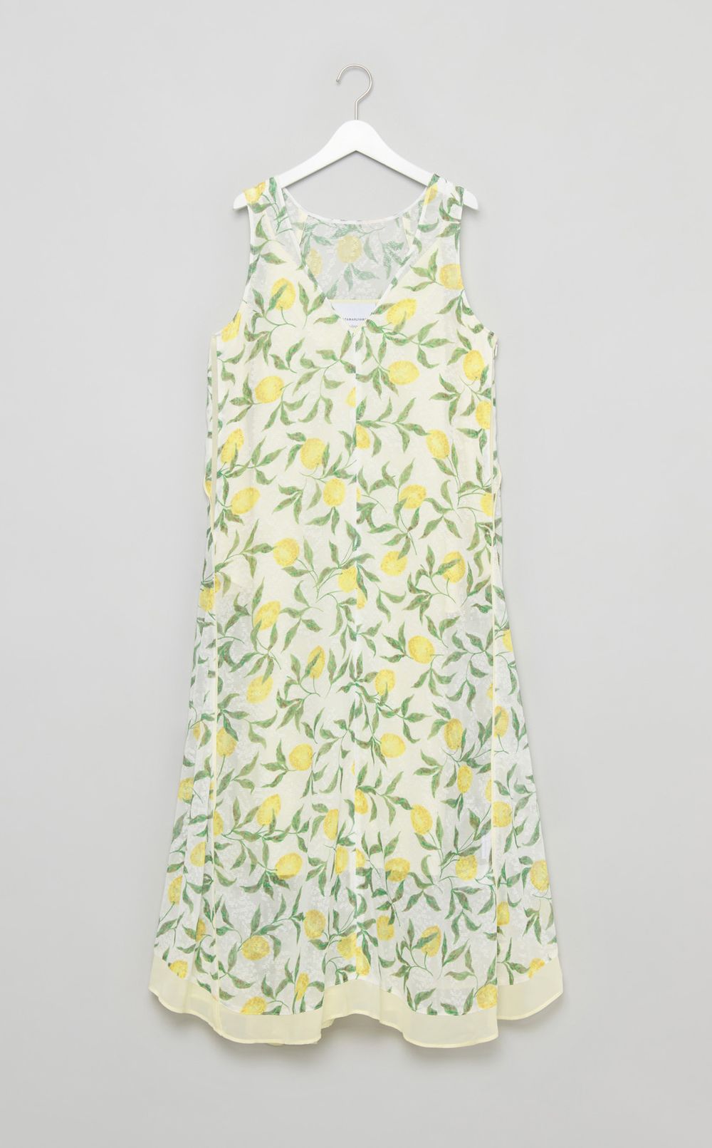 シフォンジャガードVネックワンピース