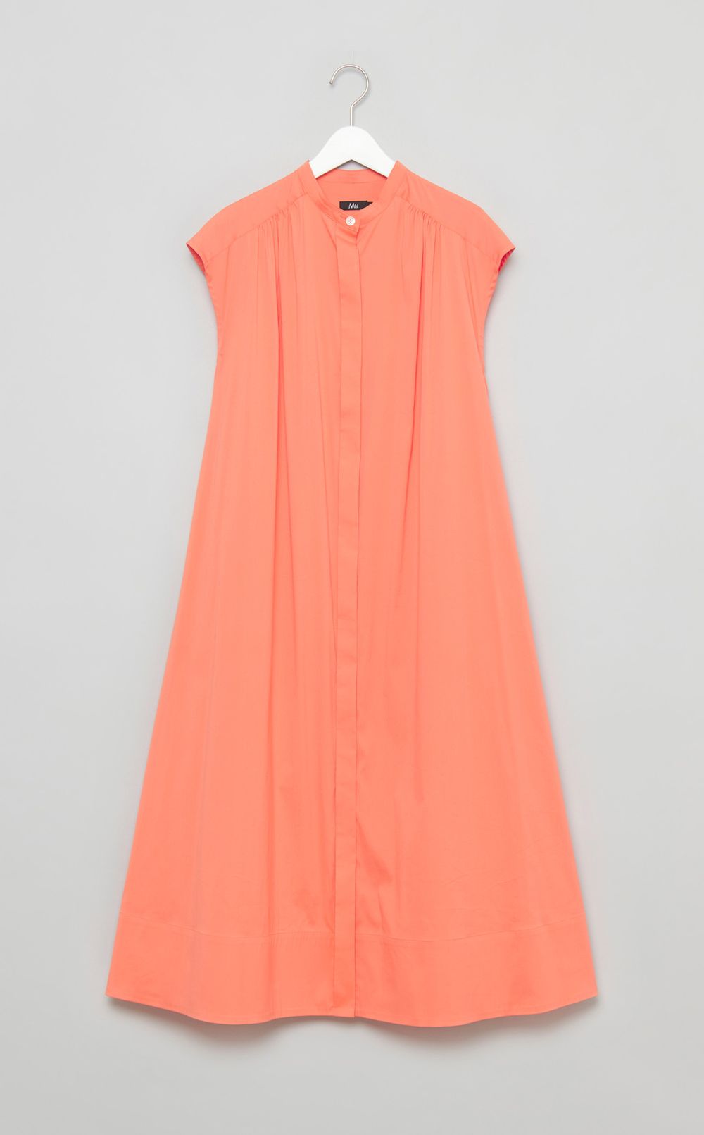 フロントギャザーシャツワンピース