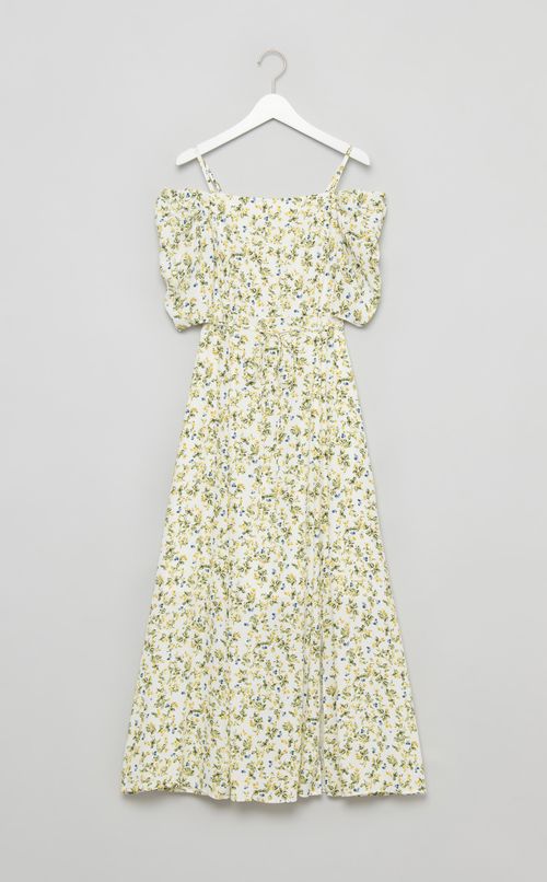 プリント2wayショルダーワンピース